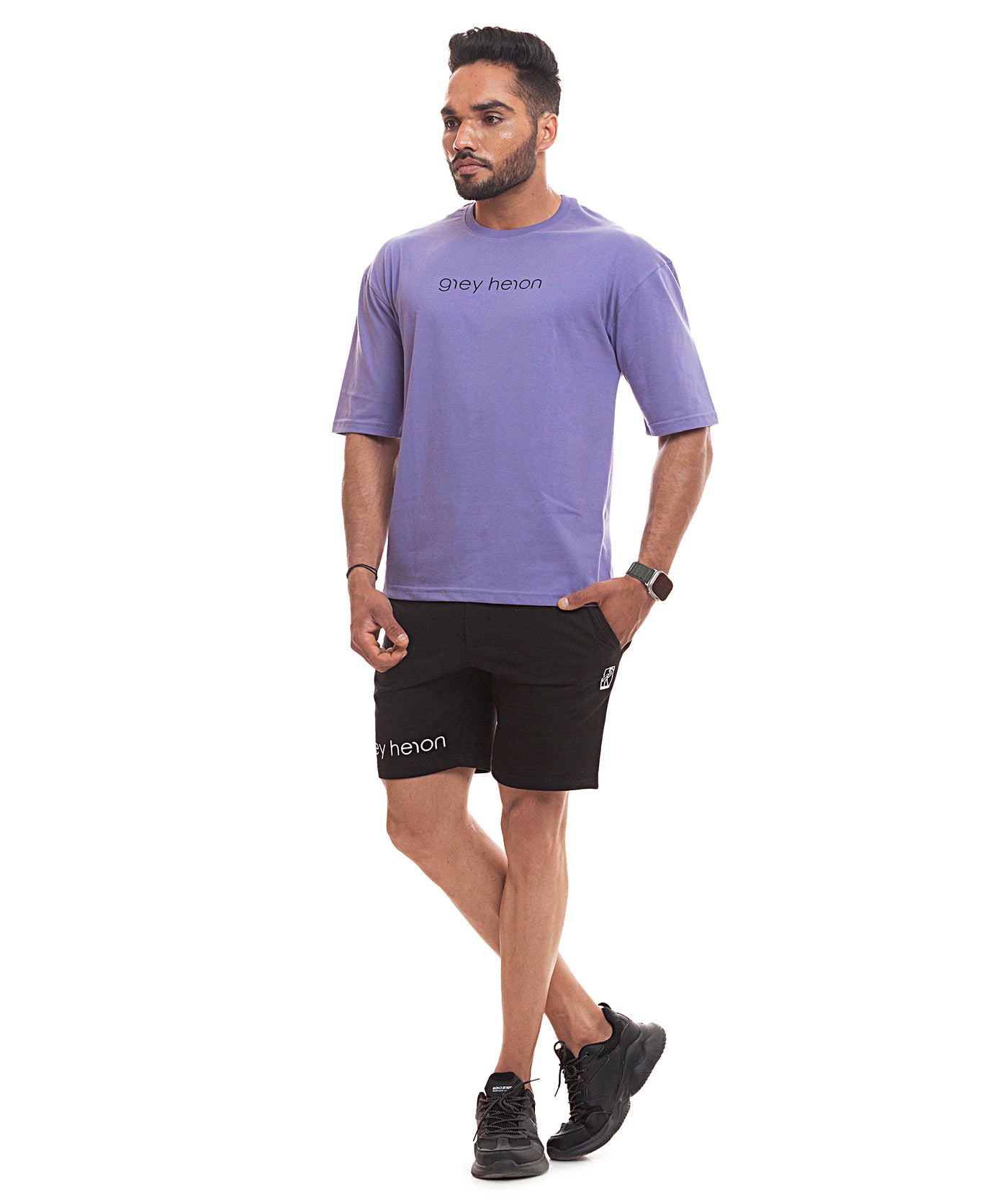 Muscle Daddy Off Shoulder T-Shirt - Lavender