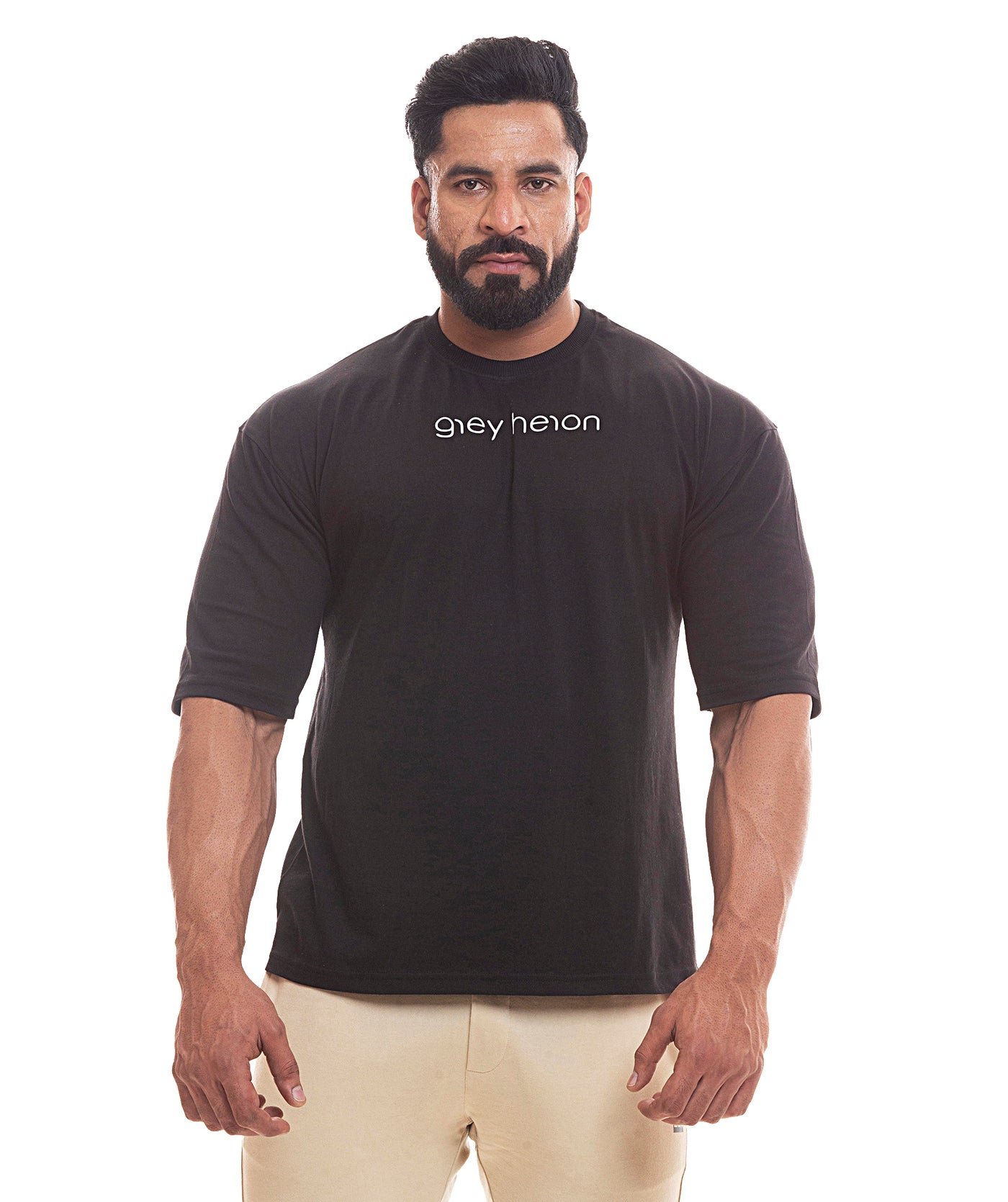 War Cry Off-Shoulder T-shirt- Black